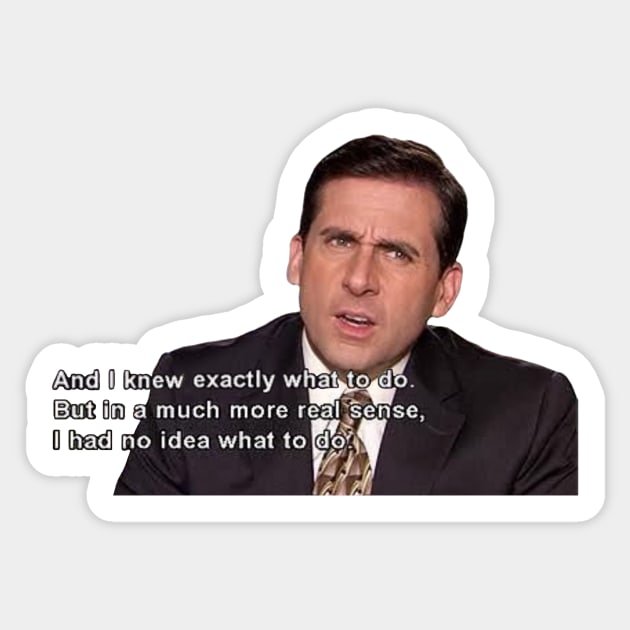 Michael Scott Sticker by NormalClothes